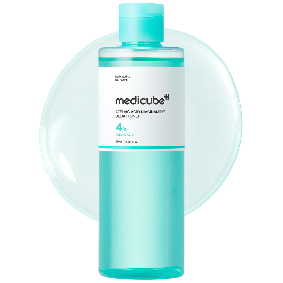medicube front bottle showing clarifying toner for calming skin