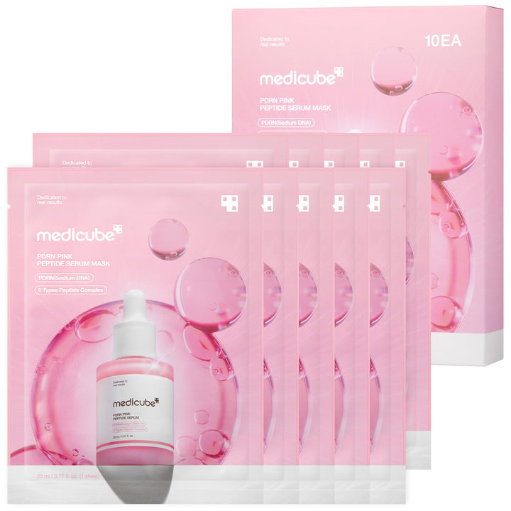 medicube front box and pouch showing product packaging and convenience