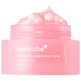 medicube front jar shot showing compact packaging and immediate benefit