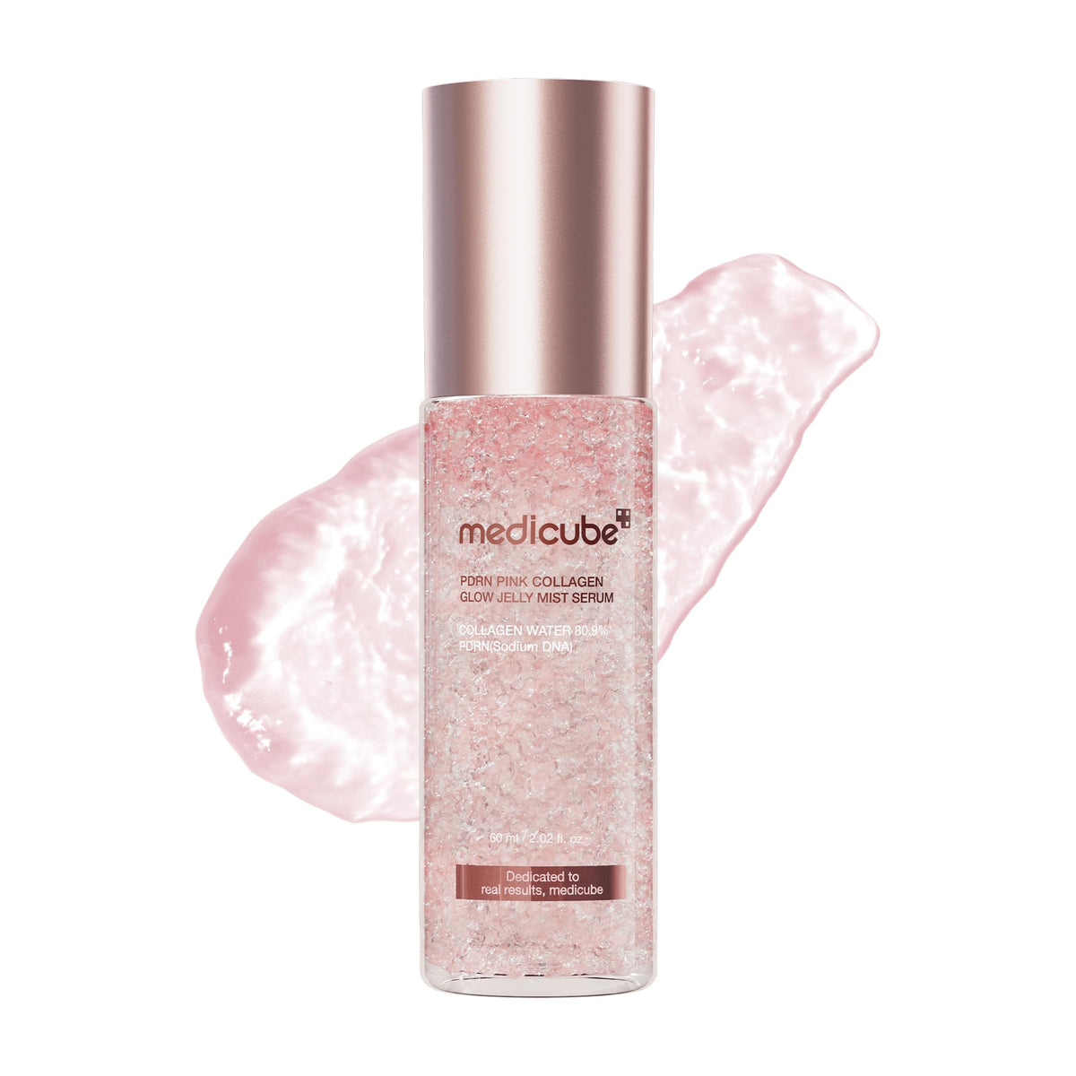 medicube front packaging showing dual-texture glow and travel benefit