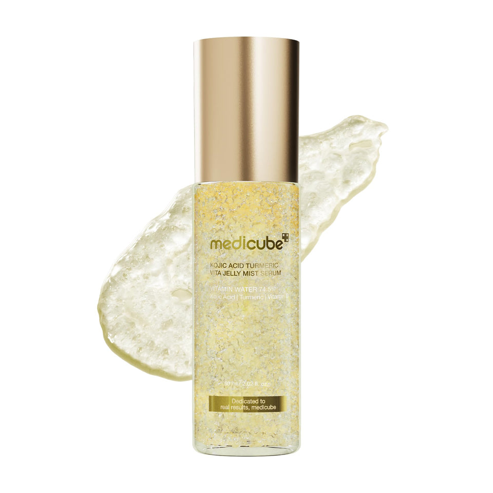 medicube front packaging showing bottle and brightening benefit