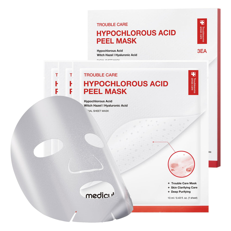 medicube front packaging showing peel mask and clear benefits