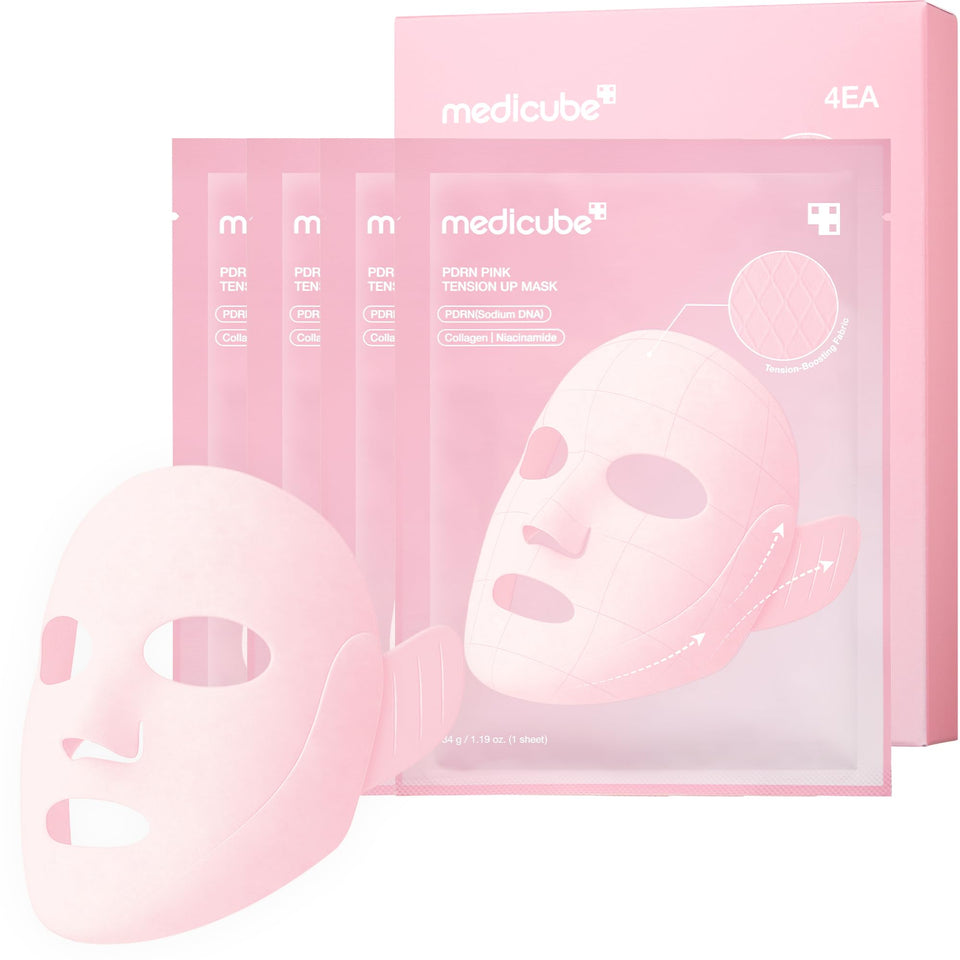medicube front packaging showing full mask kit and benefits