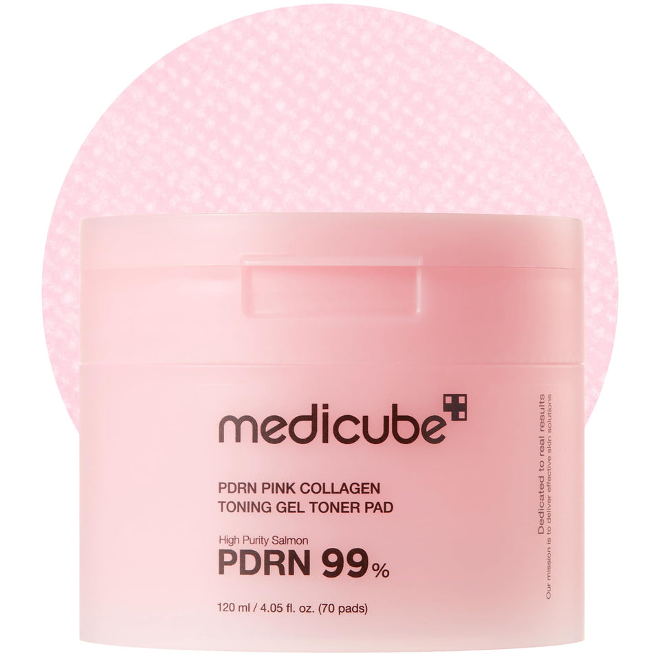 medicube front packaging pouch shows product and benefits