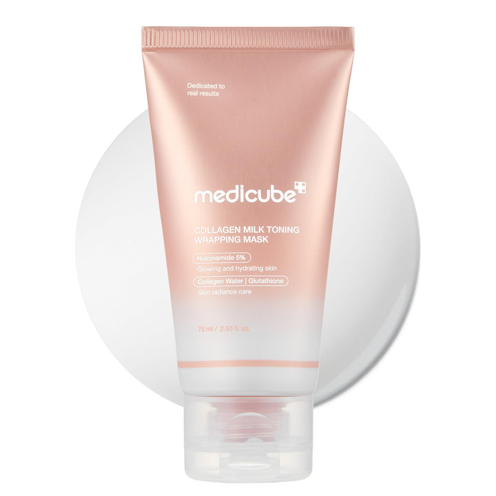 medicube front packaging showing mask container and benefits