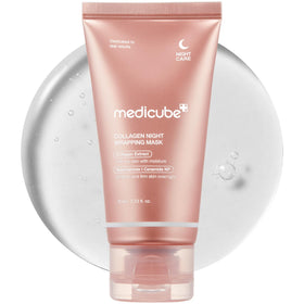 medicube front tube packaging shows product branding and compact size, useful for shelf display