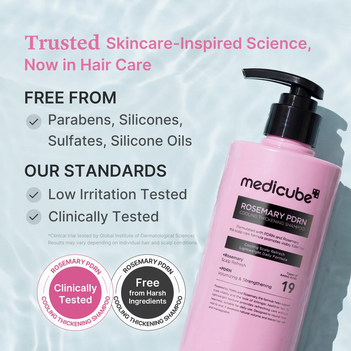 medicube rosemary PDRN ingredient visual emphasizing scalp-supporting benefit