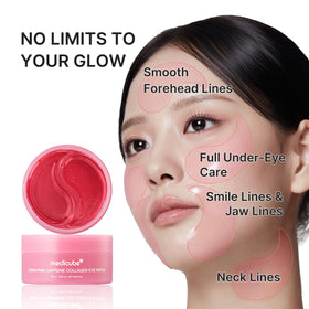 medicube ingredient layout with retinol and collagen emphasizing skin support