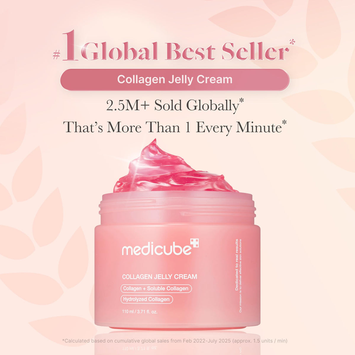 medicube open jar revealing jelly texture, highlights quick absorption benefit