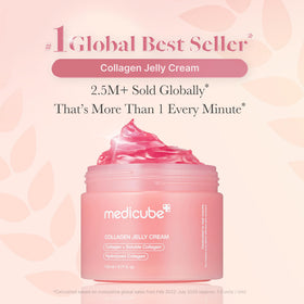 medicube open jar revealing jelly texture, highlights quick absorption benefit
