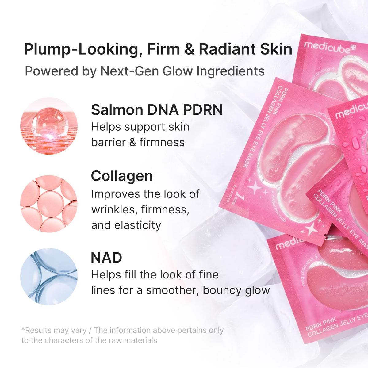 medicube jelly texture close-up highlighting gel clarity and rich serum boost