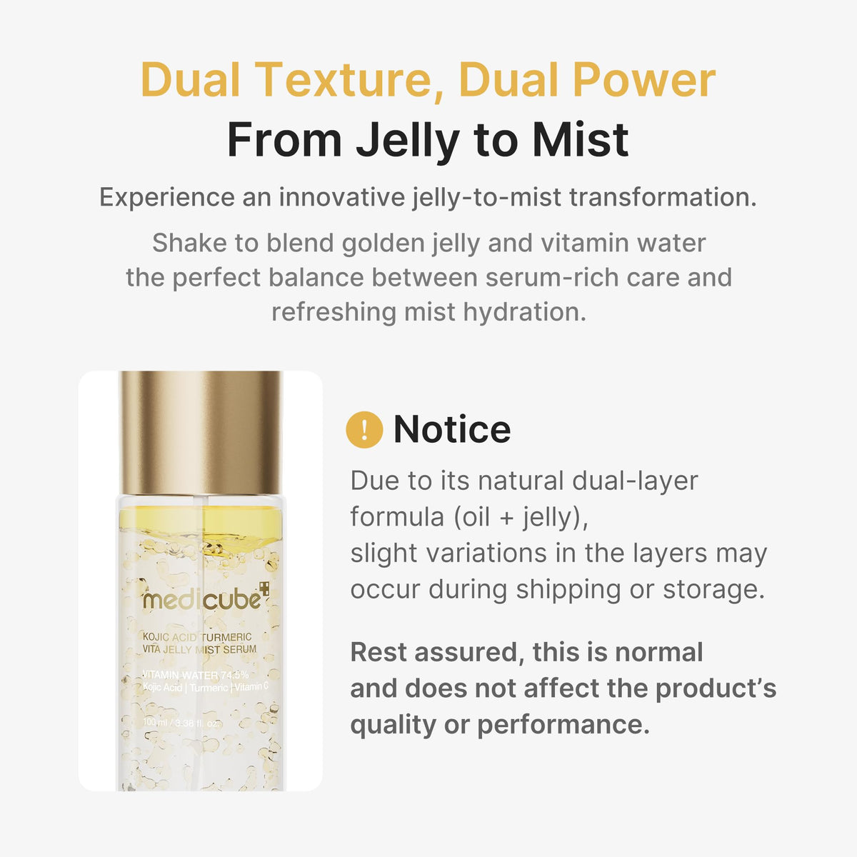 medicube product label shown clearly to display active ingredients