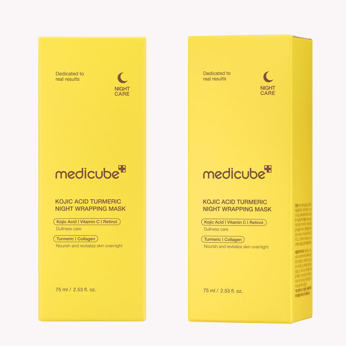 medicube label close-up highlighting key actives and directions