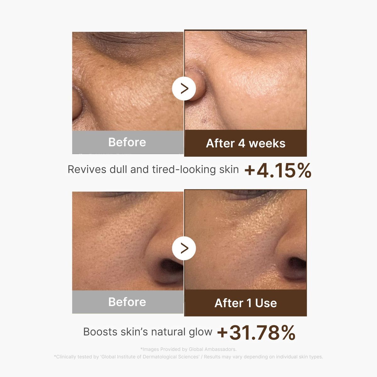 medicube label close-up listing niacinamide and hyaluronic acid benefits