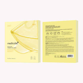 medicube lifestyle bathroom scene conveying glass-skin radiance