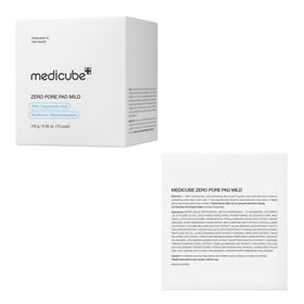 medicube pads on bathroom vanity conveying daily routine convenience