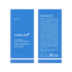 medicube serum on bathroom vanity in morning routine scene