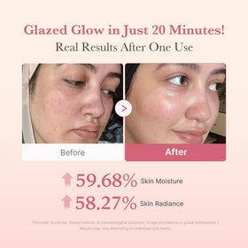 medicube mask film close-up highlighting collagen wrap effect