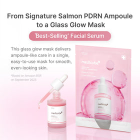medicube folded mask in tray illustrating saturated ampoule delivery