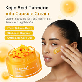 medicube open cap with capsule and gel texture demonstrating fresh activation benefit