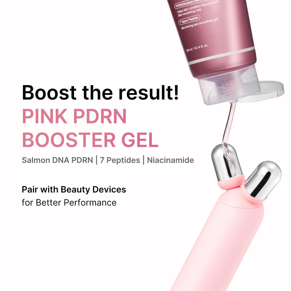 medicube gel being used with a facial roller, demonstrates smooth glide and hydration
