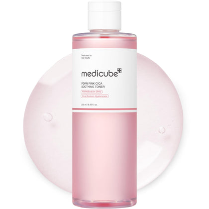 medicube front packaging showing toner bottle and calming benefit