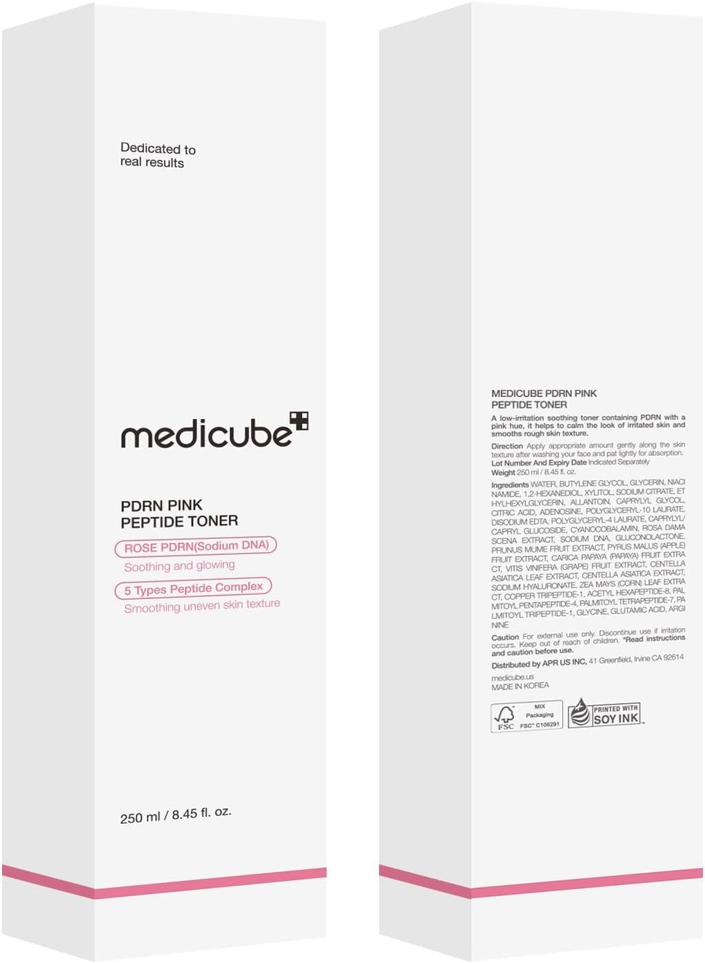 medicube toner beside towel in morning routine promoting refreshed skin