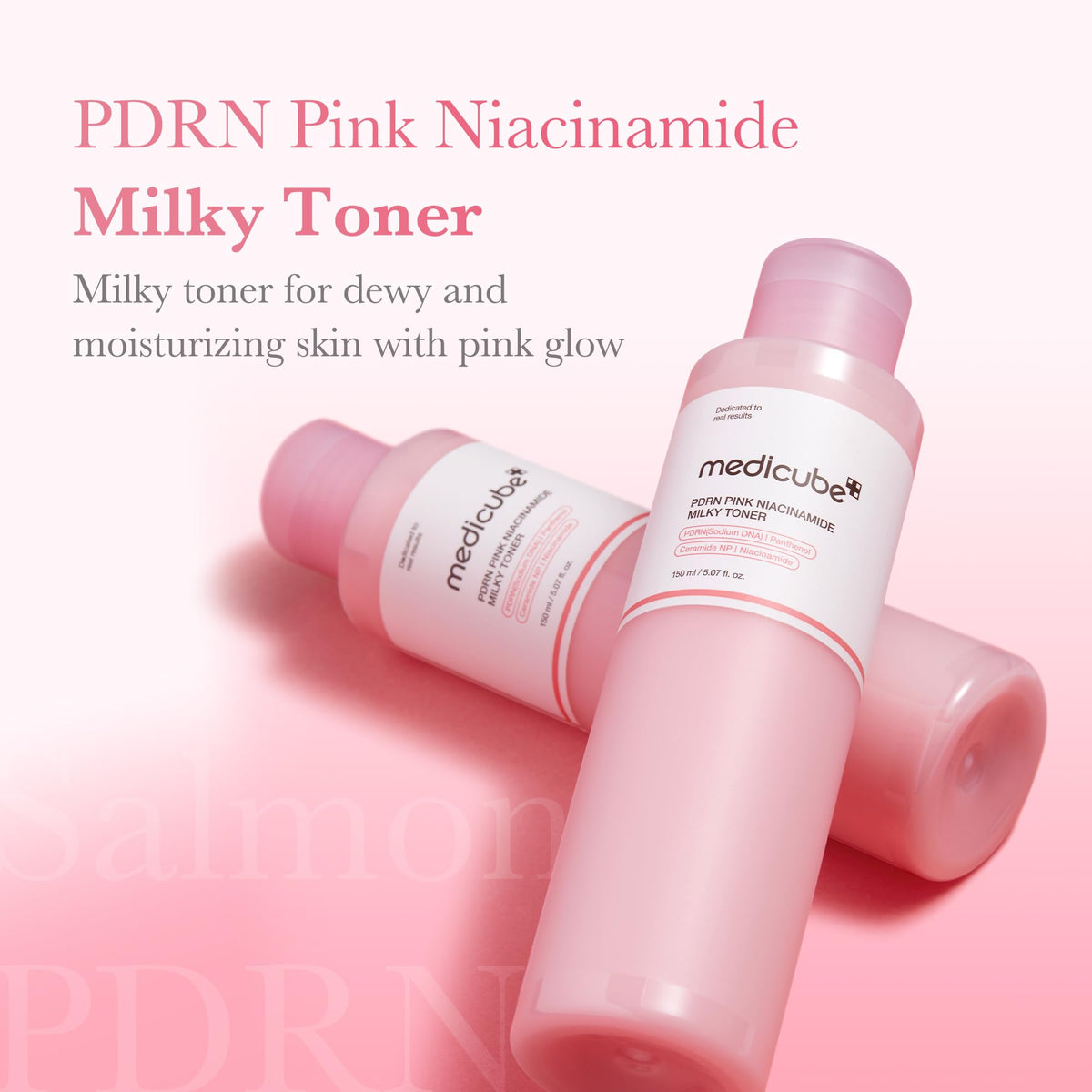 medicube PDRN milky texture close-up illustrating lightweight moisture