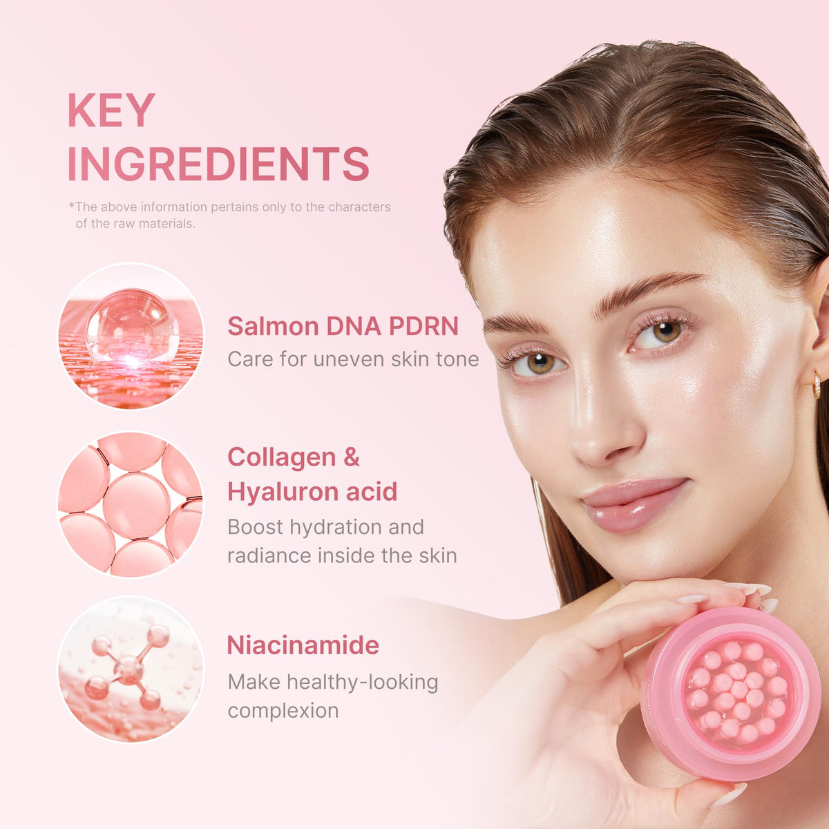 medicube pink gel texture spread showing lightweight hydration and glow