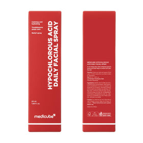 medicube spray staged on bathroom counter for daily skincare routine convenience