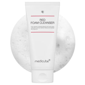 medicube front packaging showing bottle and branding, clear use benefit