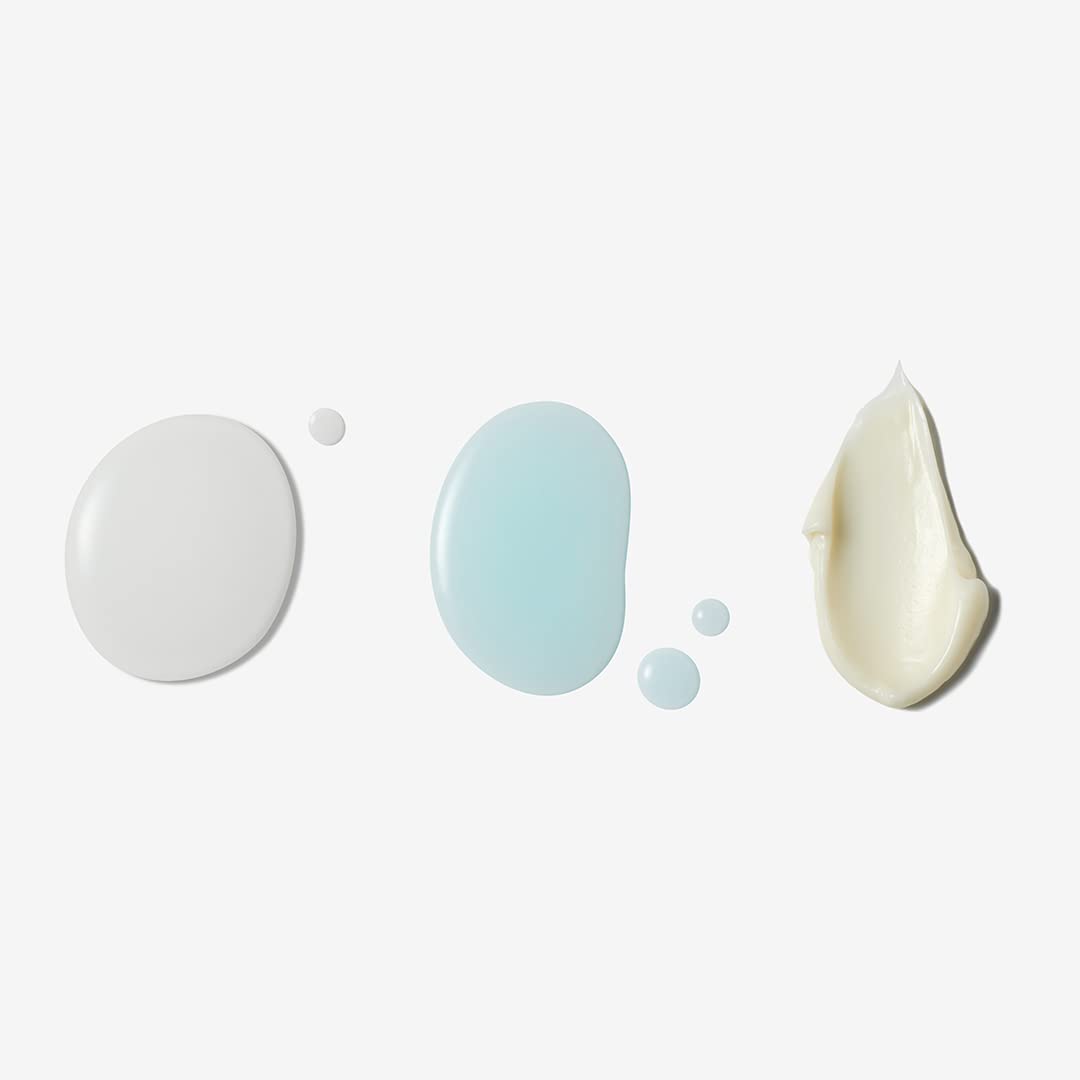 medicube applying toner with cotton pad, shows gentle exfoliating method