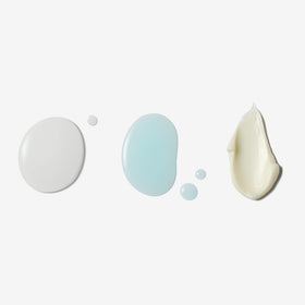 medicube applying toner with cotton pad, shows gentle exfoliating method