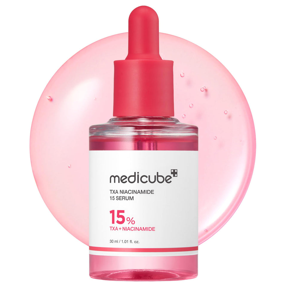 medicube front packaging showing bottle and box, communicates trustworthy clinical formula