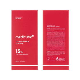 medicube applying serum to cheek in natural light, shows how it layers with moisturizer
