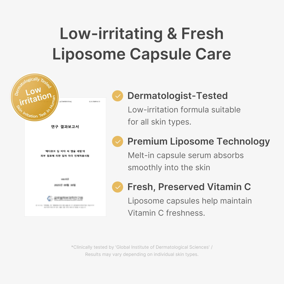 medicube serum on hand demonstrating fast absorption and non-sticky finish