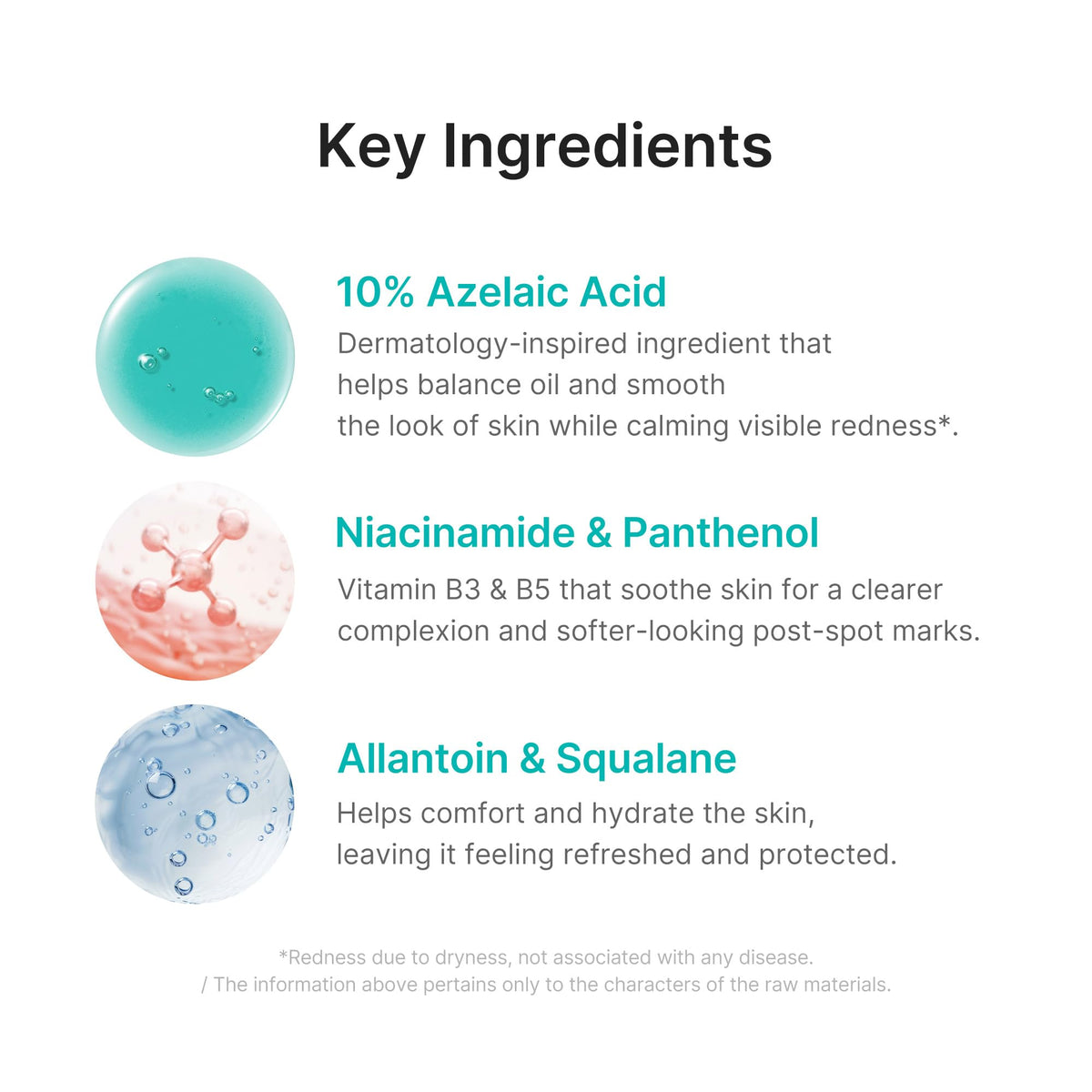 medicube serum droplet texture highlighting lightweight spreadability benefit