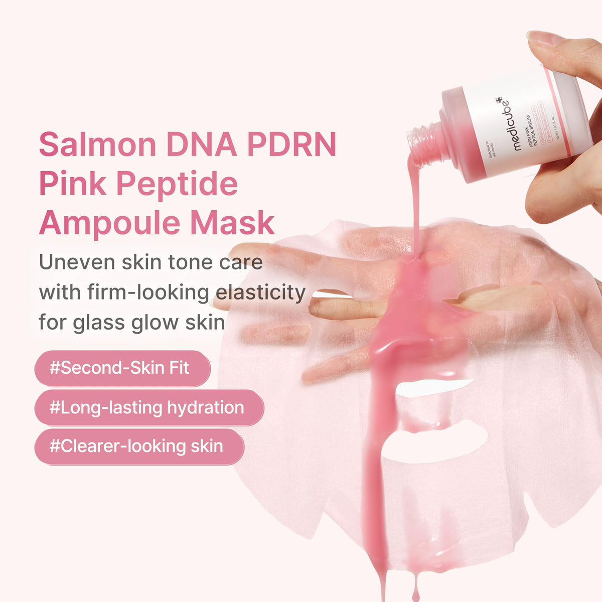 medicube close-up of ultra-thin sheet texture for better serum absorption