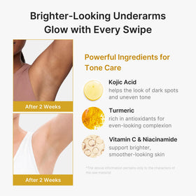 medicube product label close-up listing kojic acid turmeric niacinamide for clarity
