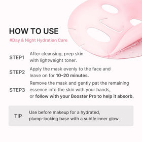 medicube mask held in hand showing compact 23ml ampoule-per-sheet scale