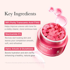 medicube gel-cream texture spread demonstrating lightweight hydration
