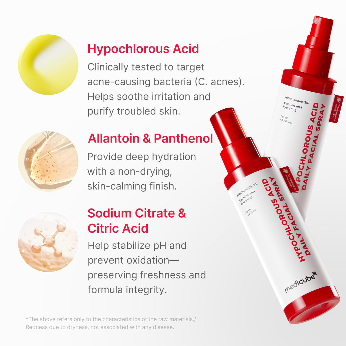 medicube fine mist texture visible for quick-cooling hydration