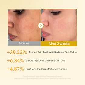 medicube toner applied to face in morning routine delivering brightening and smoothing benefits