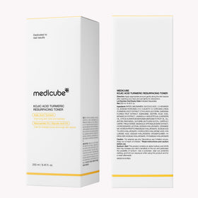 medicube toner on bathroom shelf in lifestyle scene suggesting seamless daily routine benefit