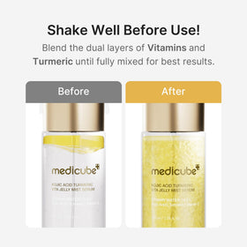 medicube bottle in a travel bag for convenient on-the-go care