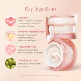 medicube cream on fingers demonstrating spreadability and nourishing feel