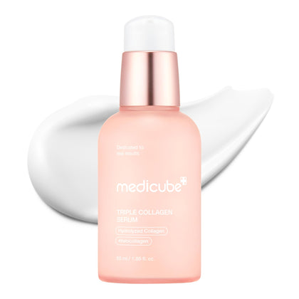 medicube front bottle showing product packaging and portable design benefit