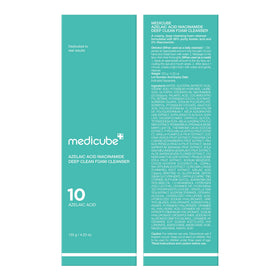 medicube visual of azelaic acid and niacinamide icons highlighting texture refining