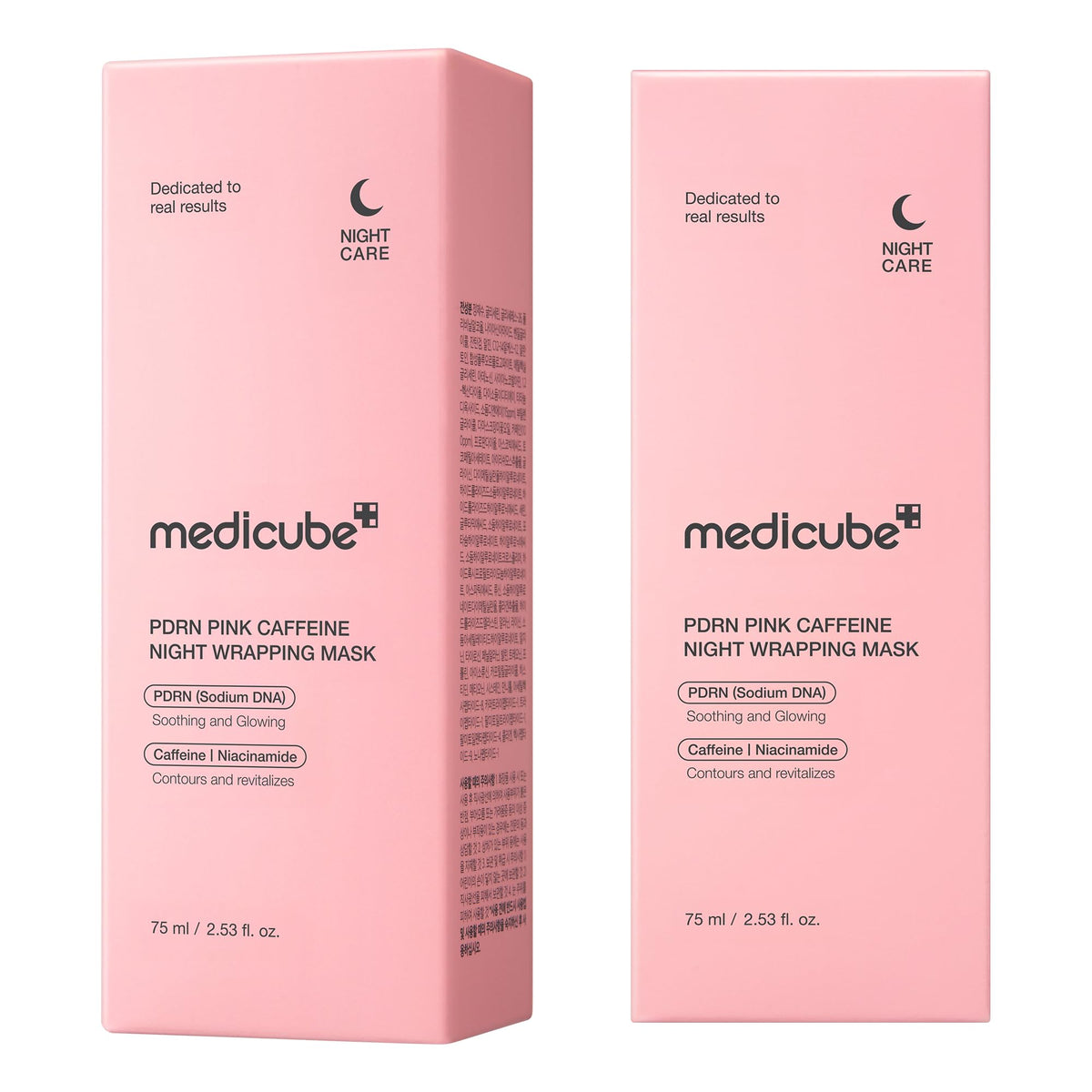 medicube close-up label and instructions showing product details and directions