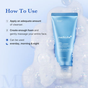 medicube applied to skin in palm showcasing smooth application and soothing benefit